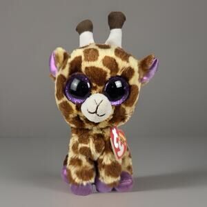 NWMT Ty Beanie Boos SAFARI the Giraffe (Glitter Eyes) 6" Stuffed Animal